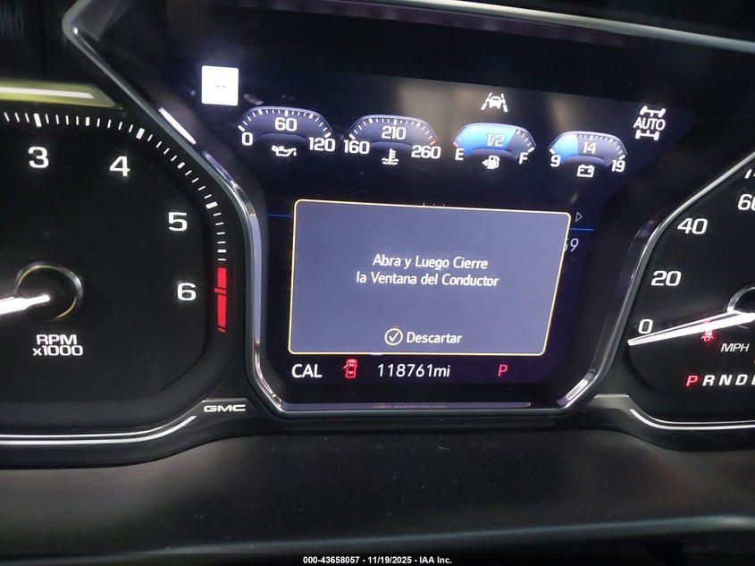 2019 GMC Sierra 1500 Denali VIN: 1GTU9FEL5KZ309118 Lot: 43658057