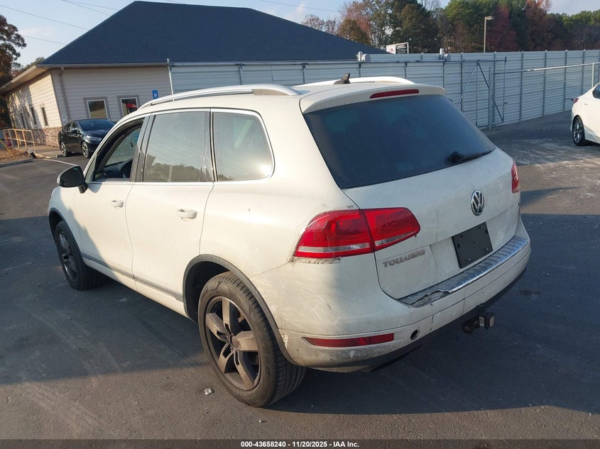 Vin: wvgff9bp6bd003726, lot: 44153453, volkswagen touareg vr6 lux 20113