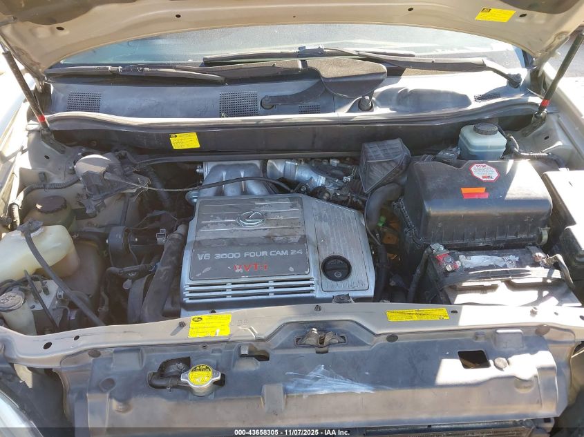 2001 Lexus Rx 300 VIN: JTJGF10U210117132 Lot: 43658305