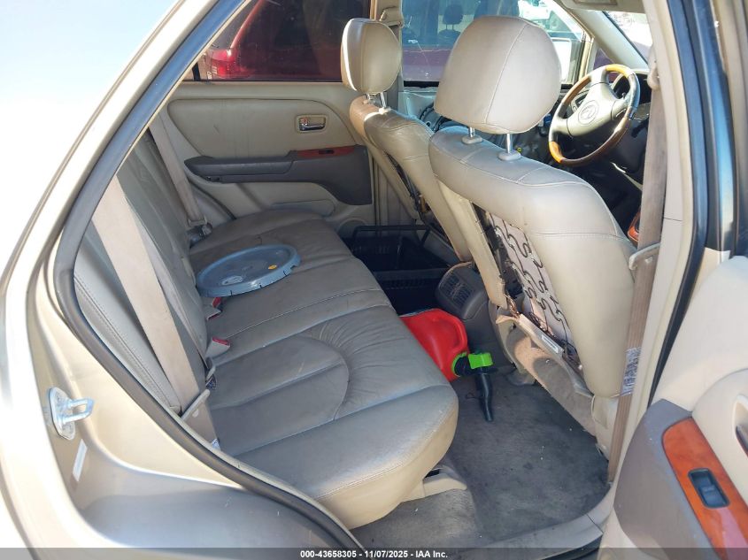 2001 Lexus Rx 300 VIN: JTJGF10U210117132 Lot: 43658305