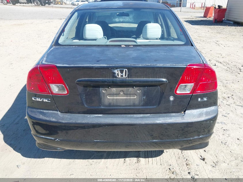 2004 Honda Civic Lx VIN: 2HGES16504H618057 Lot: 43658348