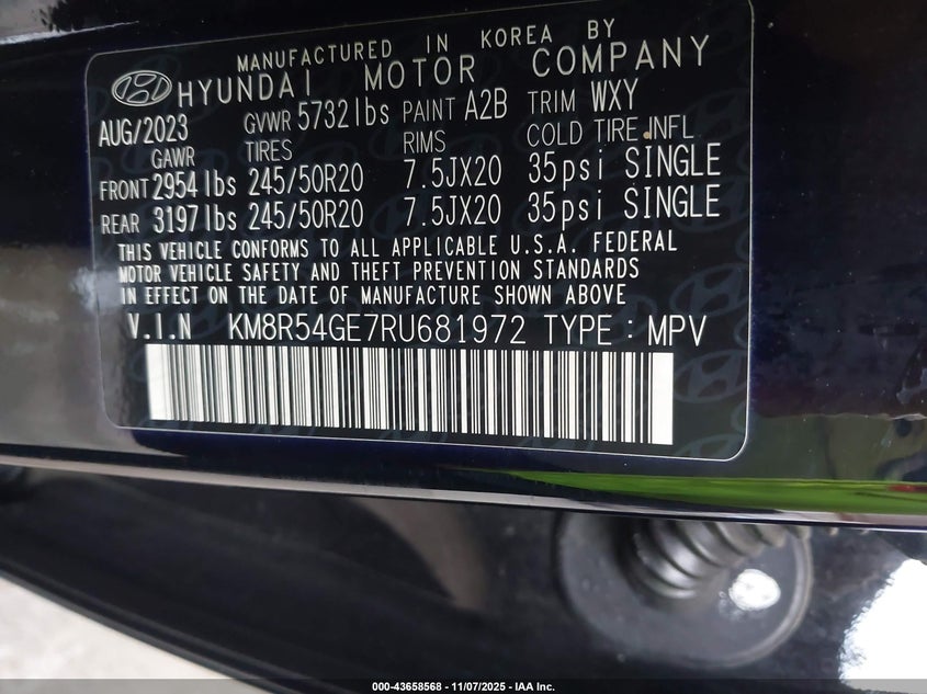 2024 HYUNDAI PALISADE LIMITED - KM8R54GE7RU681972