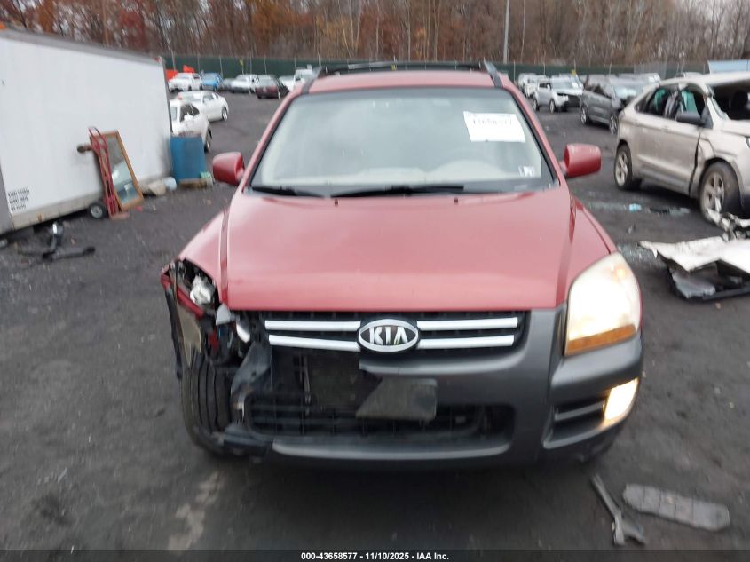 2008 Kia Sportage Ex V6 VIN: KNDJE723487470217 Lot: 43658577