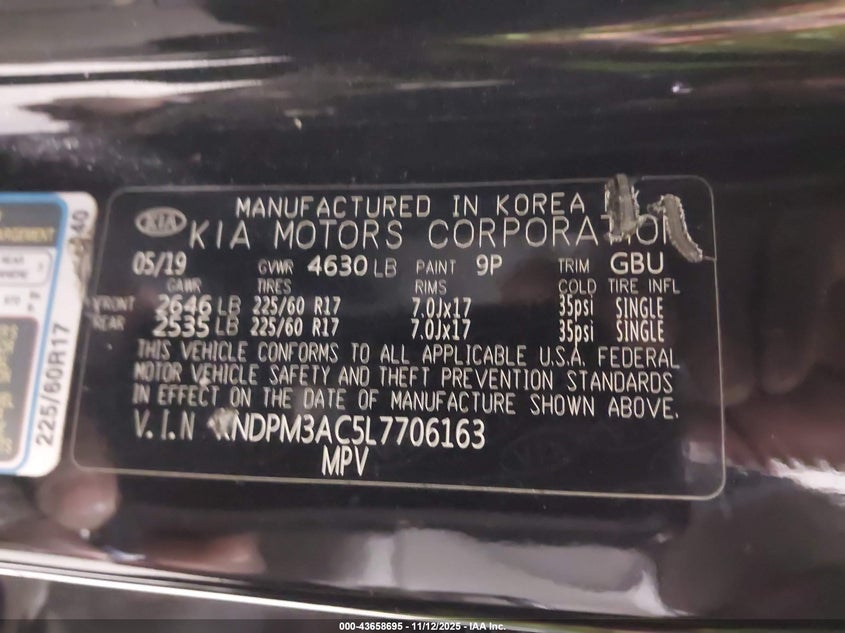 KNDPM3AC5L7706163 2020 KIA SPORTAGE photo no. 9