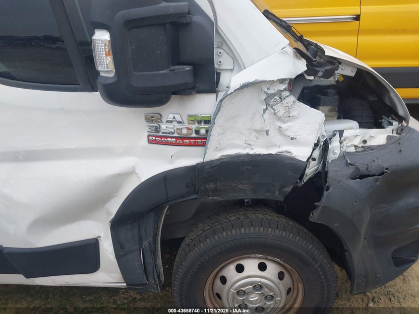 2021 Ram Promaster 3500 Cargo Van High Roof 159 Wb Ext VIN: 3C6MRVJG4ME588294 Lot: 43658740