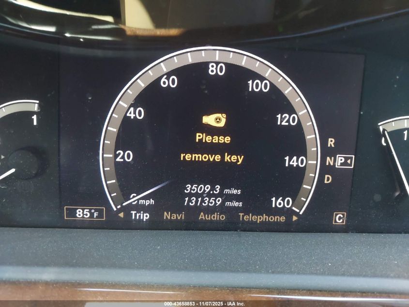 2007 Mercedes-Benz S 550 VIN: WDDNG71XX7A105306 Lot: 43658853