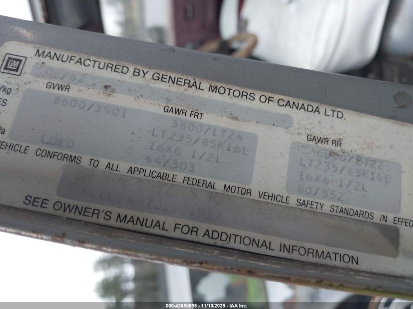 1983 Chevrolet C20 VIN: 2GCGC24M7D1101917 Lot: 43658895