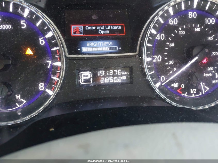 2013 Infiniti Jx35 VIN: 5N1AL0MM7DC314687 Lot: 43658903