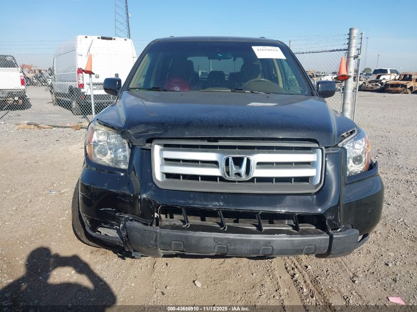 2008 Honda Pilot Vp VIN: 5FNYF28278B011822 Lot: 43658910