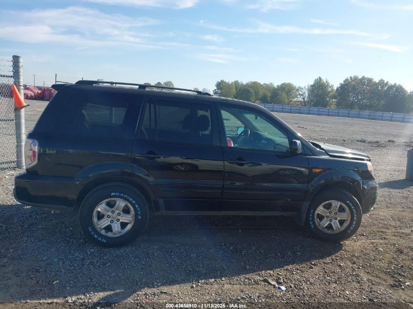 2008 Honda Pilot Vp VIN: 5FNYF28278B011822 Lot: 43658910