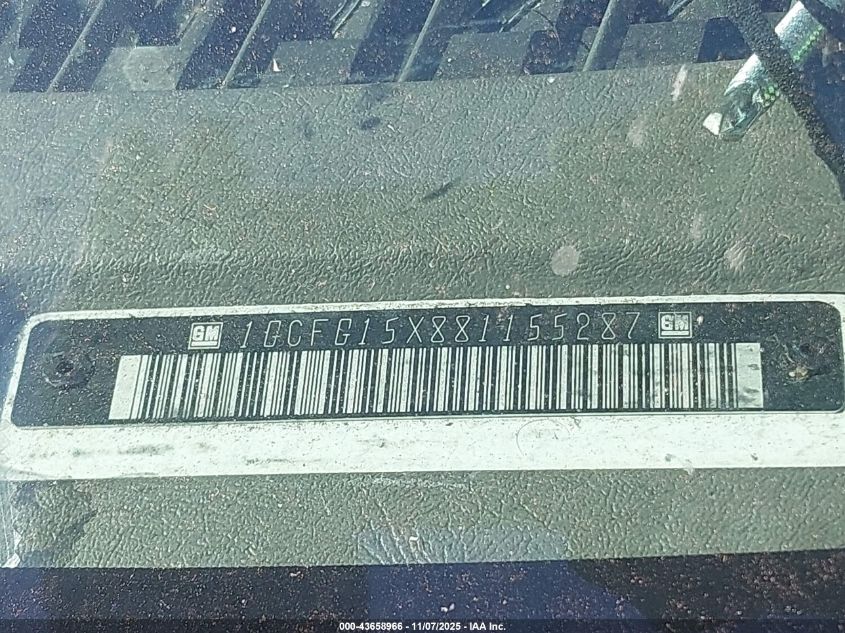 2008 Chevrolet Express Work Van VIN: 1GCFG15X881155287 Lot: 43658966