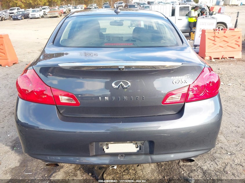 2011 Infiniti G25X VIN: JN1DV6AR5BM450373 Lot: 43659042