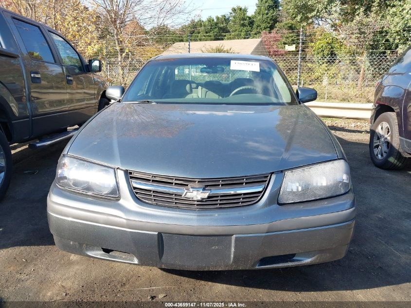 2005 Chevrolet Impala VIN: 2G1WF52E859257881 Lot: 43659147