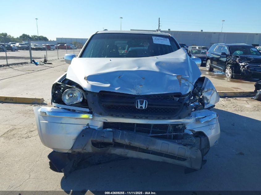 2005 Honda Pilot Ex-L VIN: 5FNYF18565B038722 Lot: 43659255