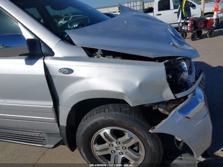 2005 Honda Pilot Ex-L VIN: 5FNYF18565B038722 Lot: 43659255