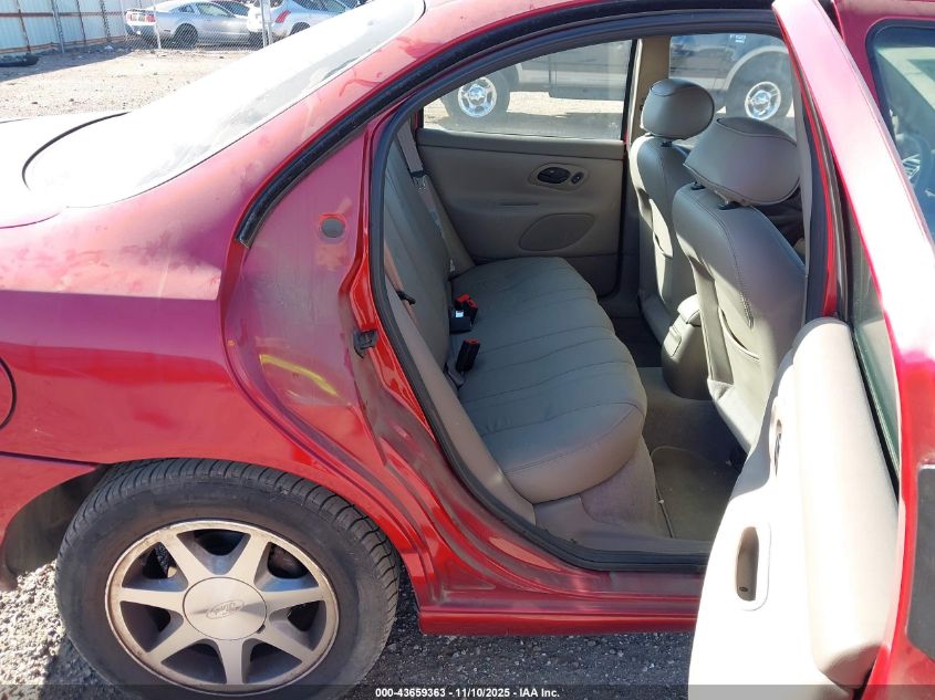 1996 Ford Contour Se VIN: 3FALP67L0TM114874 Lot: 43659363