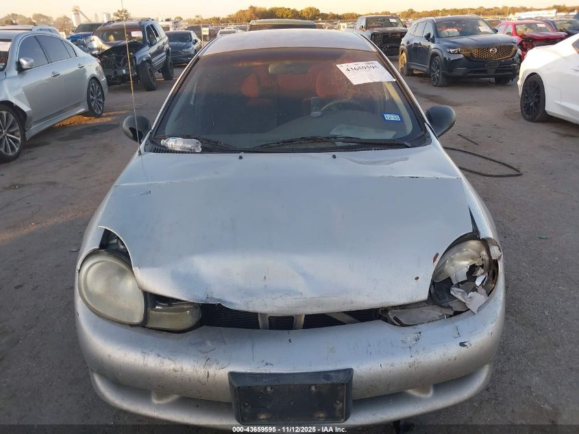 2001 Plymouth Neon Highline VIN: 1P3ES46C41D106972 Lot: 43659595