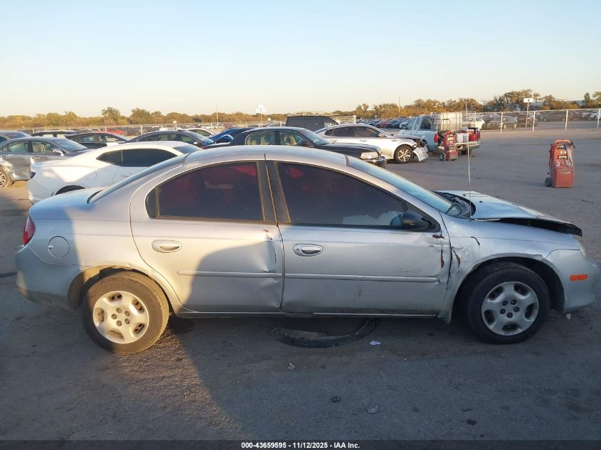 2001 Plymouth Neon Highline VIN: 1P3ES46C41D106972 Lot: 43659595