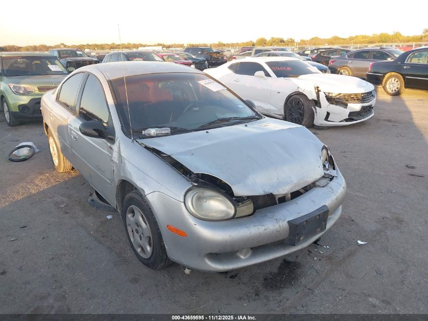 2001 Plymouth Neon Highline
