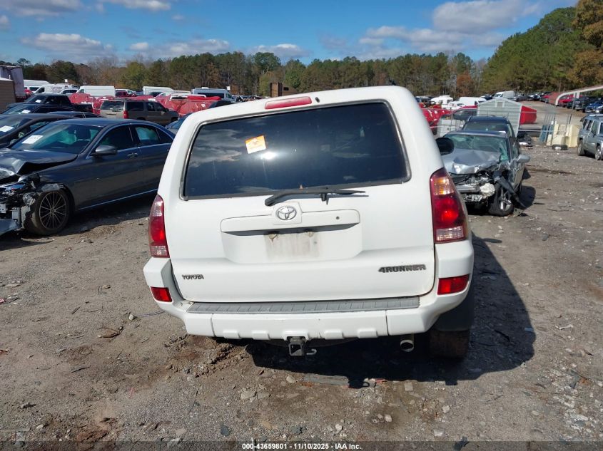 2005 Toyota 4Runner Sr5 V6 VIN: JTEZU14R258027618 Lot: 43659801