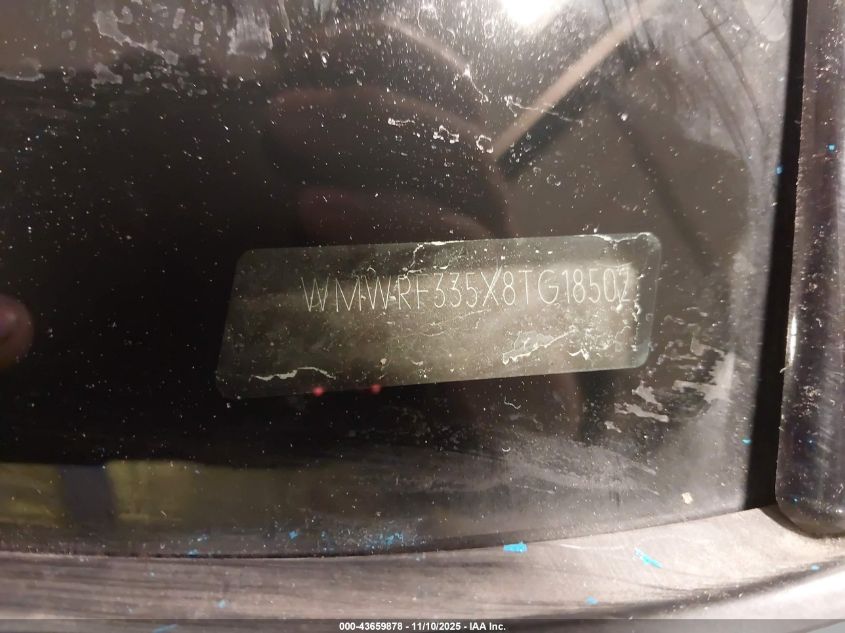 2008 Mini Cooper VIN: WMWRF335X8TG18502 Lot: 43659878