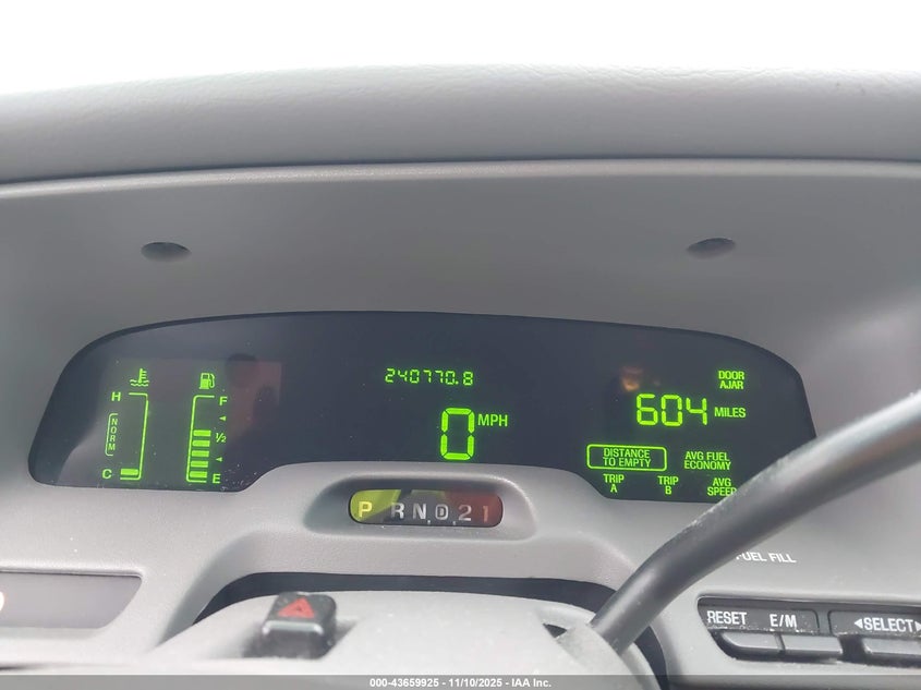 2001 Mercury Grand Marquis Ls VIN: 2MEFM75W71X660848 Lot: 43659925