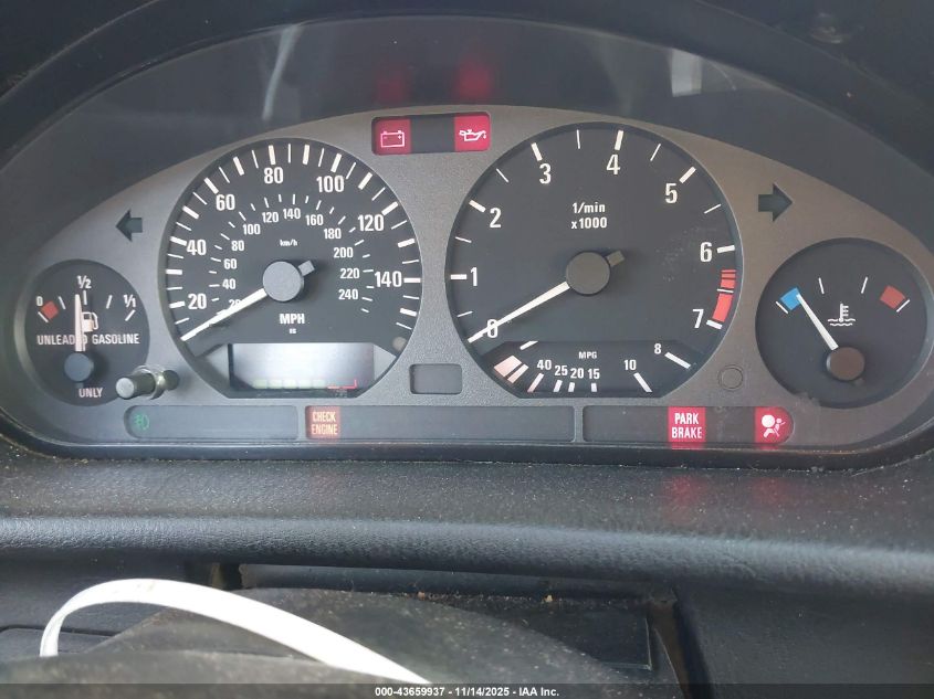 1998 BMW 323Ic VIN: WBABJ8325WEM20265 Lot: 43659937