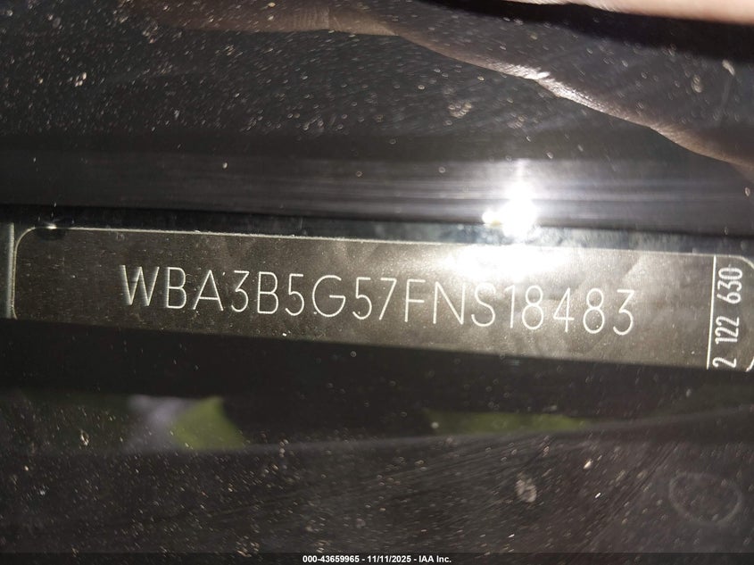 2015 BMW 328I XDRIVE WBA3B5G57FNS18483