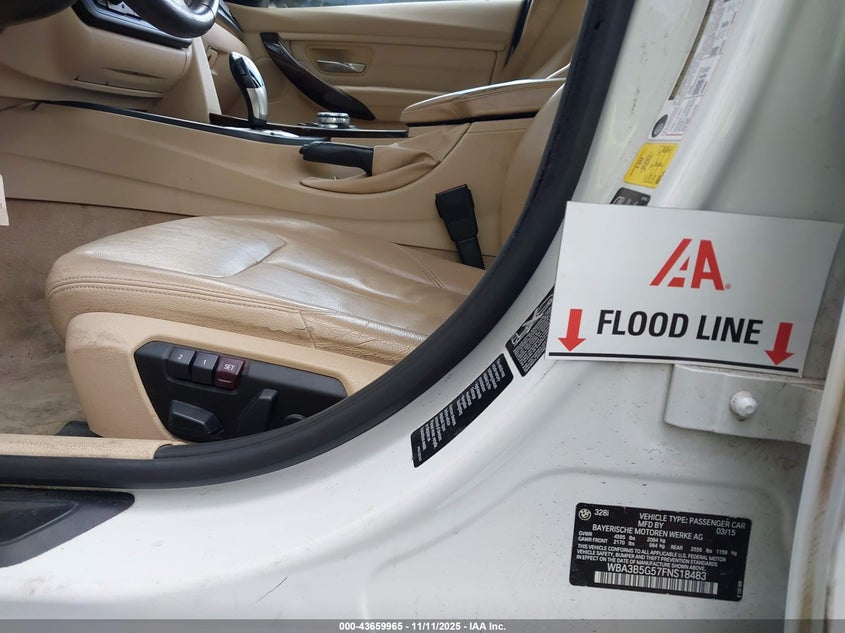 2015 BMW 328I XDRIVE WBA3B5G57FNS18483