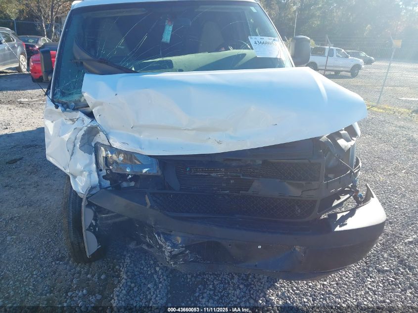 2021 Chevrolet Express Cargo Rwd 2500 Regular Wheelbase Wt VIN: 1GCWGAFP7M1303261 Lot: 43660053