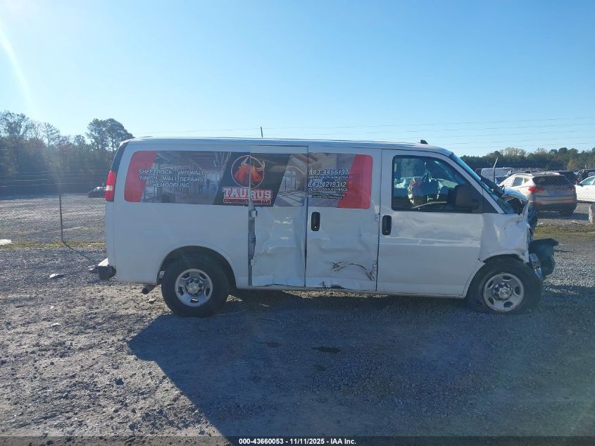 2021 Chevrolet Express Cargo Rwd 2500 Regular Wheelbase Wt VIN: 1GCWGAFP7M1303261 Lot: 43660053