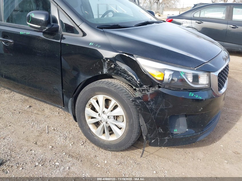 2016 Kia Sedona L VIN: KNDMA5C11G6172318 Lot: 43660123