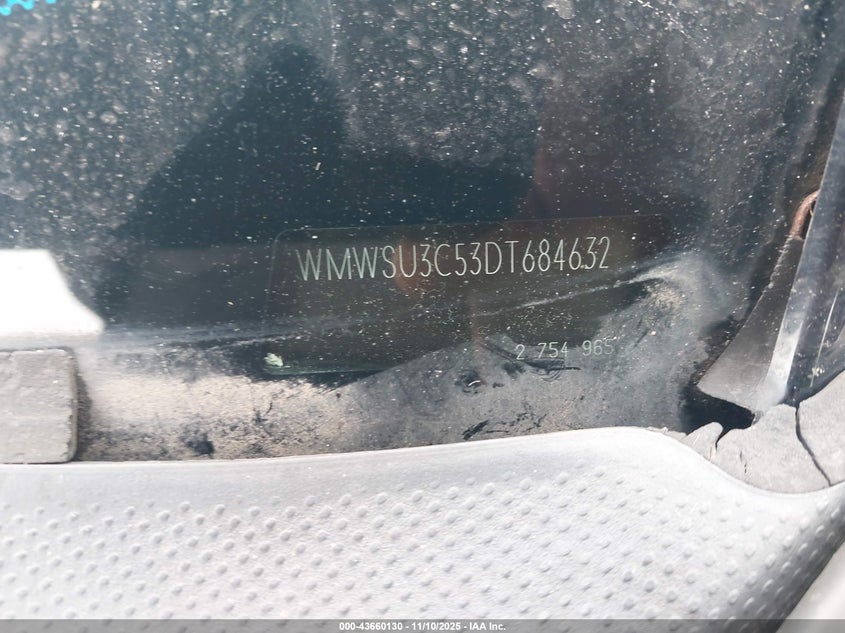 WMWSU3C53DT684632 2013 MINI HARD TOP photo no. 12