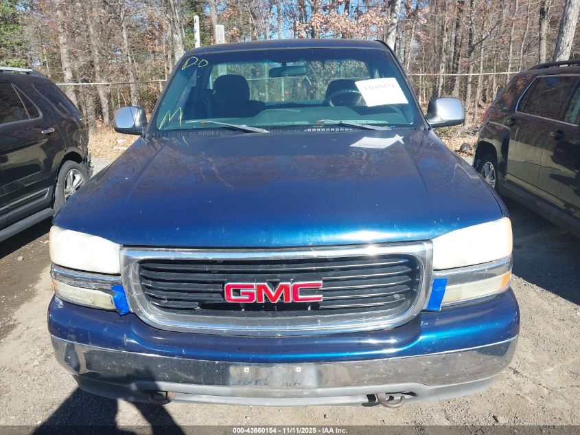 2001 GMC Sierra 1500 Sle VIN: 1GTEK14T31Z303264 Lot: 43660154