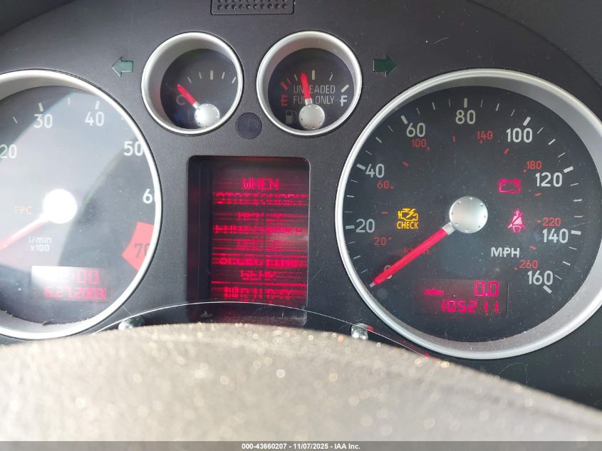 2004 Audi Tt 1.8L VIN: TRUSC28N641017001 Lot: 43660207