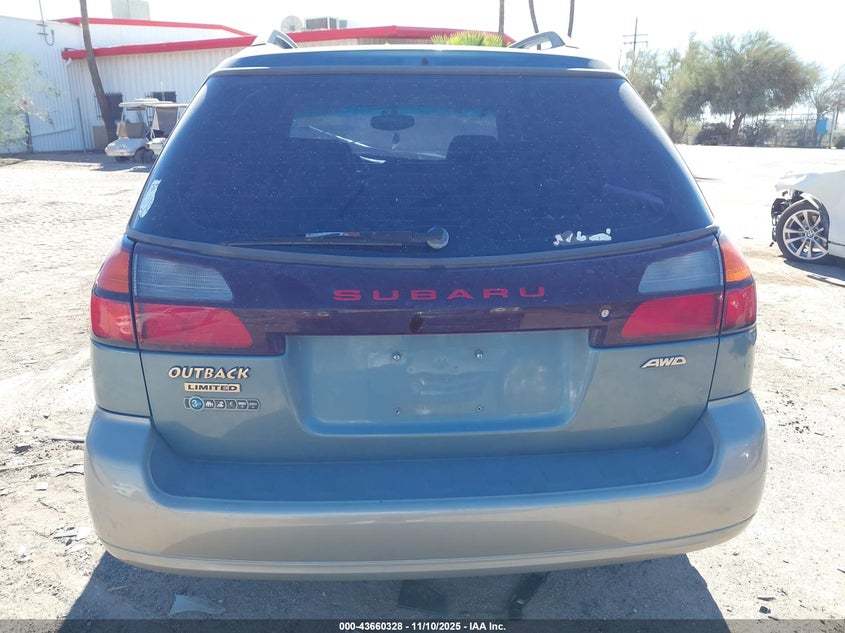 2002 Subaru Outback Limited VIN: 4S3BH686927655023 Lot: 43660328