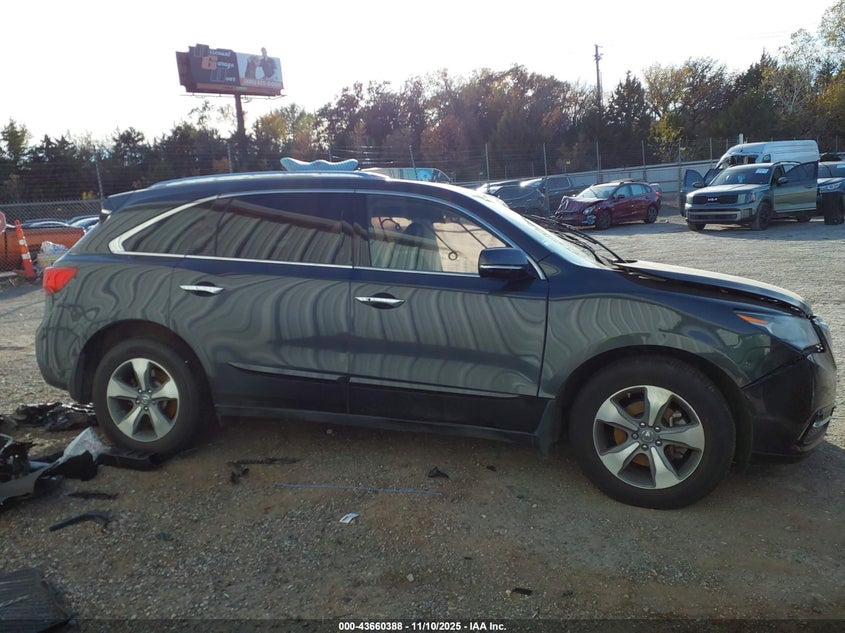 2014 Acura Mdx VIN: 5FRYD4H24EB017735 Lot: 43660388