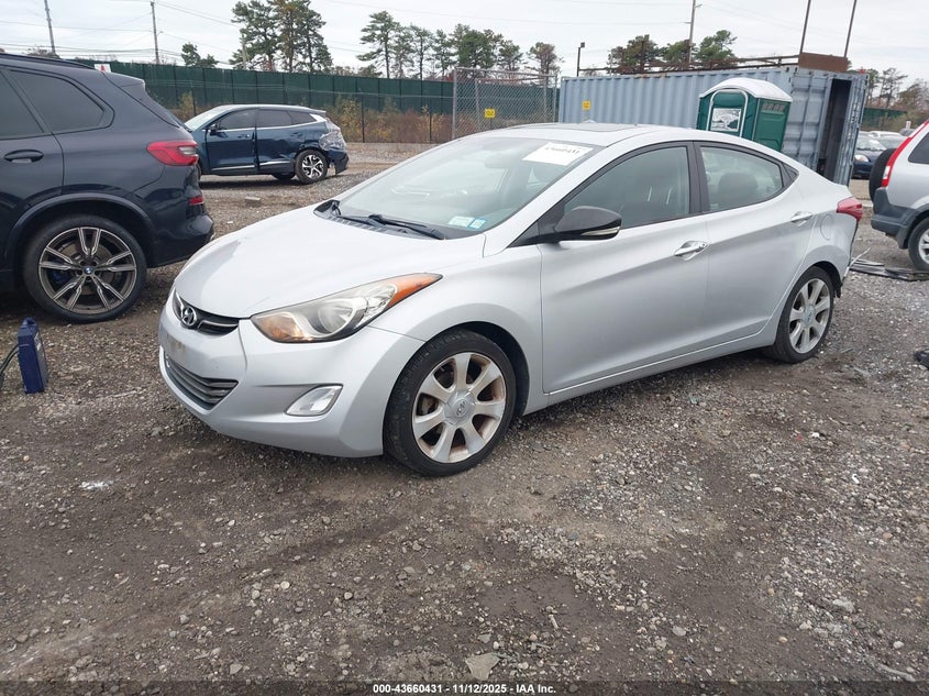 2013 HYUNDAI ELANTRA LIMITED KMHDH4AE7DU722006
