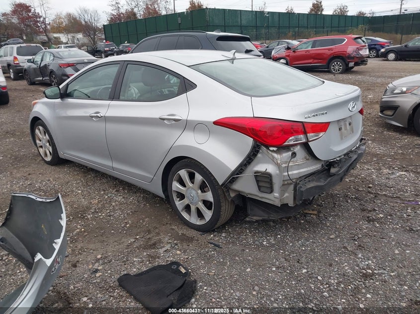2013 HYUNDAI ELANTRA LIMITED KMHDH4AE7DU722006