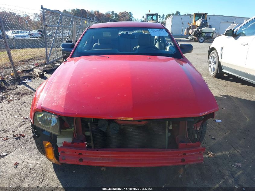 2008 Ford Mustang V6 Deluxe/V6 Premium VIN: 1ZVHT80N285182039 Lot: 43660582