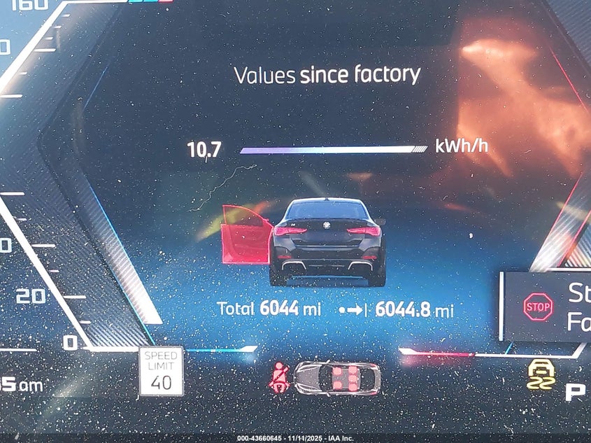 2025 BMW I4 Gran Coupe M50 VIN: WBY33HD00SFT94269 Lot: 43660645