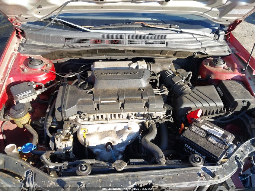 2008 Kia Spectra Ex VIN: KNAFE121085540287 Lot: 43660690