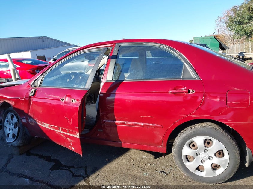 2008 Kia Spectra Ex VIN: KNAFE121085540287 Lot: 43660690