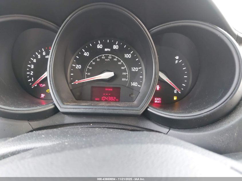 2013 Kia Rio Lx VIN: KNADM4A3XD6308797 Lot: 43660694