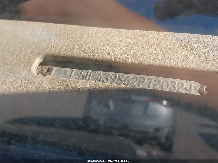 2002 Jeep Wrangler X VIN: 1J4FA39S62P720324 Lot: 43660848