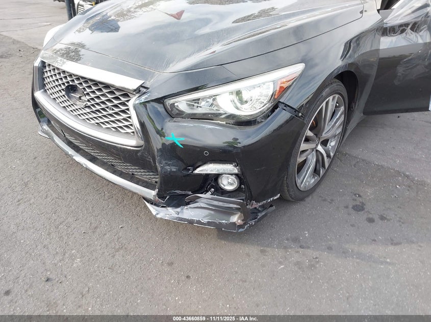 2021 Infiniti Q50 Sensory VIN: JN1EV7CP0MM704337 Lot: 43660859