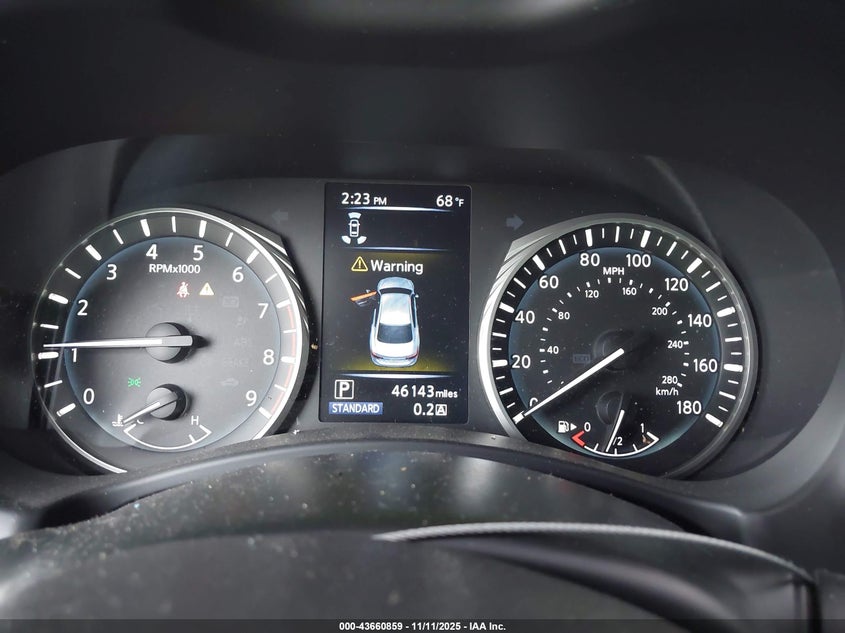 2021 Infiniti Q50 Sensory VIN: JN1EV7CP0MM704337 Lot: 43660859