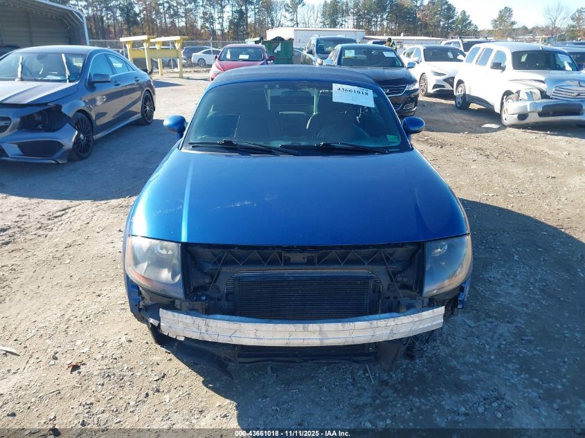 2003 Audi Tt 1.8L VIN: TRUTC28N431018179 Lot: 43661018