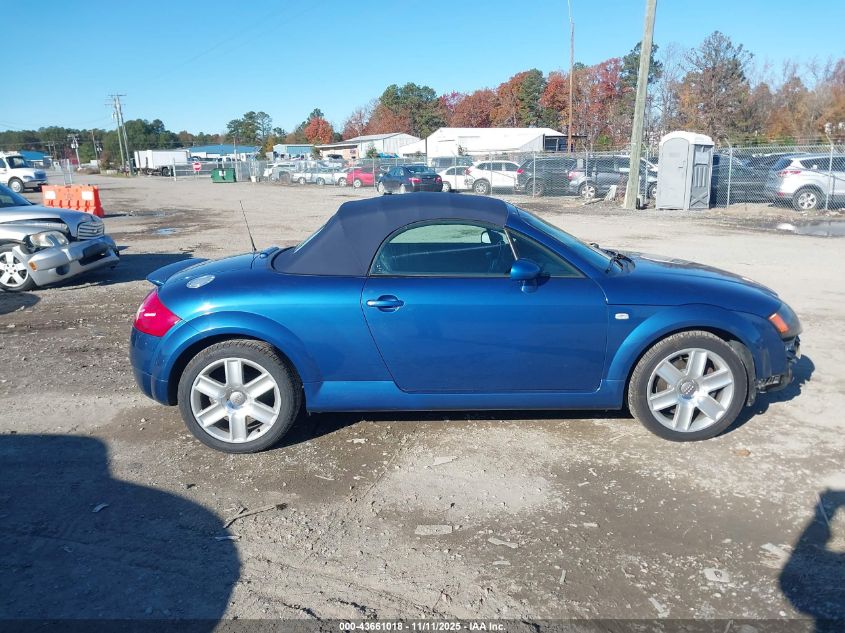 2003 Audi Tt 1.8L VIN: TRUTC28N431018179 Lot: 43661018