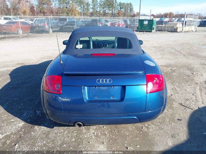 2003 Audi Tt 1.8L VIN: TRUTC28N431018179 Lot: 43661018